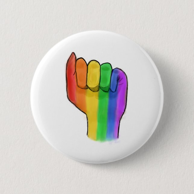 LGBTQ+ Pin del botón del orgullo (Anverso)
