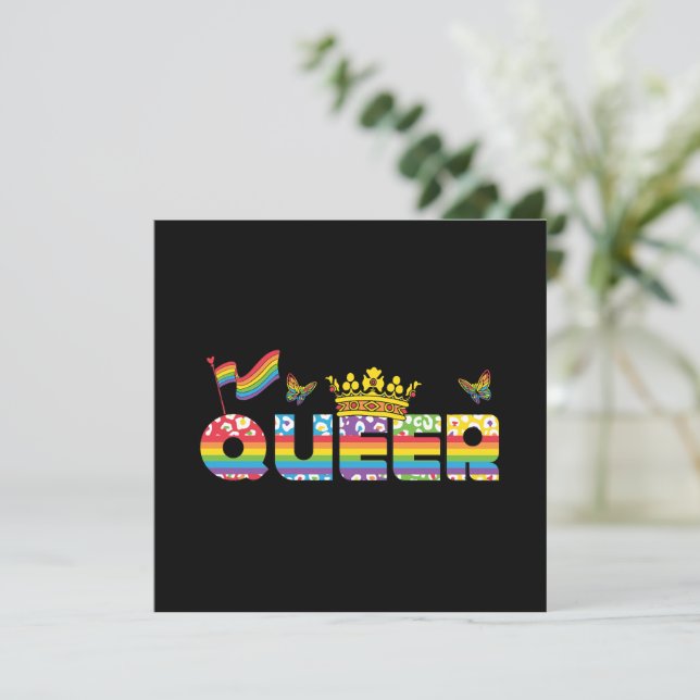 LGBTQ - Queer - Color arcoiris (Anverso de pie)
