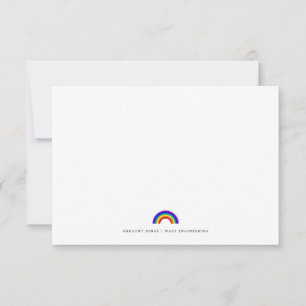 LGBTQ sobre el tema del arcoiris   Tarjeta pequeña