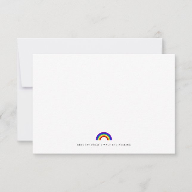 LGBTQ sobre el tema del arcoiris | Tarjeta pequeña (Anverso)