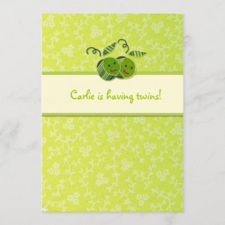 LGC| Dos Peas en una Invitación Pod Baby Shower