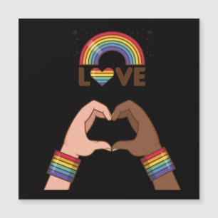 LGTB+Orgullo. Amo el arcoiris. Corazón.