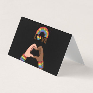 LGTB+Orgullo. Amo el arcoiris. Tarjeta plegada de 