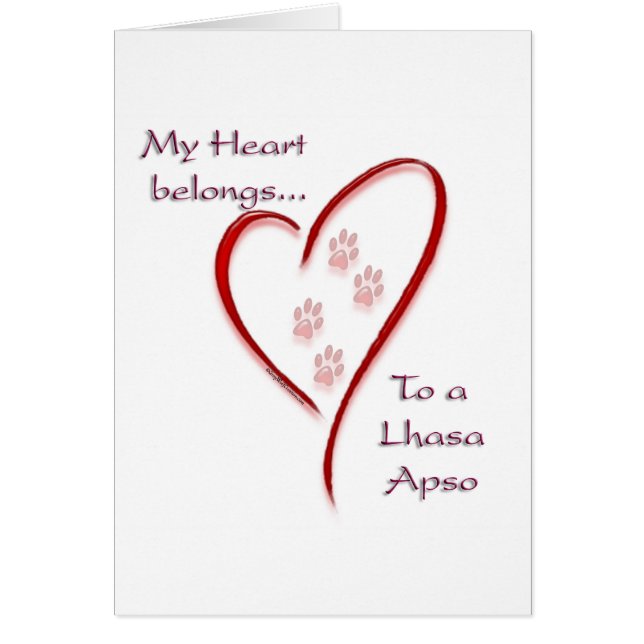 Lhasa Apso Heart Pertenece (Frente)