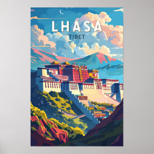 Lhasa Viaje de Arte Vintage Tibet