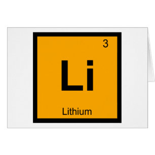 Li - Química del Litio Símbolo de la Tabla Periódi