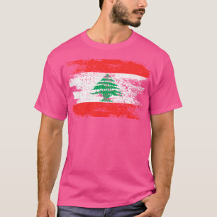 Líbano: Regalo de camiseta Bandera del País Viaje
