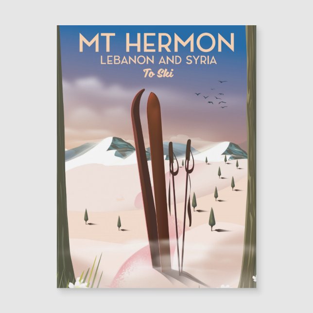 Líbano y Siria Mt Hermon Ski (Anverso)