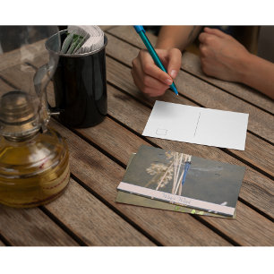 Libélula Azul Vintage Nota Botánica Personalizada