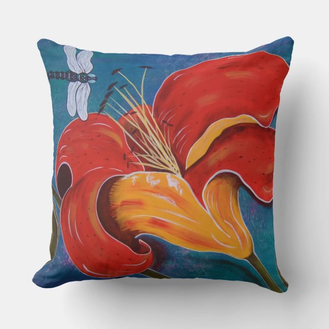 Libélula con las almohadas del lirio (Anverso)