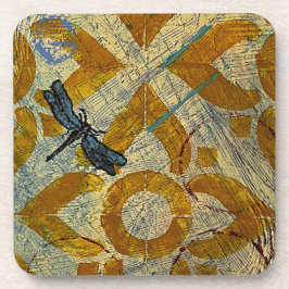 Libélula marroquí Posavasos de plástico duro