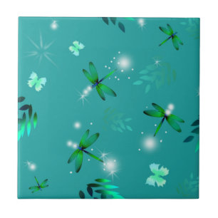 Libélulas y tejas de las mariposas