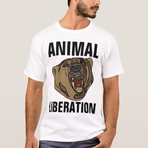 LIBERACIÓN ANIMAL, camisetas de oso pardo
