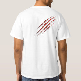 Liberar al lobo dentro de la camiseta impresa