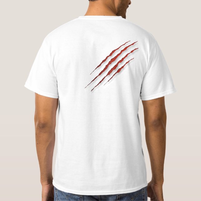 Liberar al lobo dentro de la camiseta impresa (Reverso)