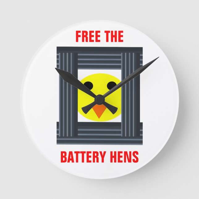 Liberar el reloj de pared de los ganchos de la bat (Anverso)