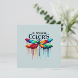 Liberar sus colores - Dragonfly artístico