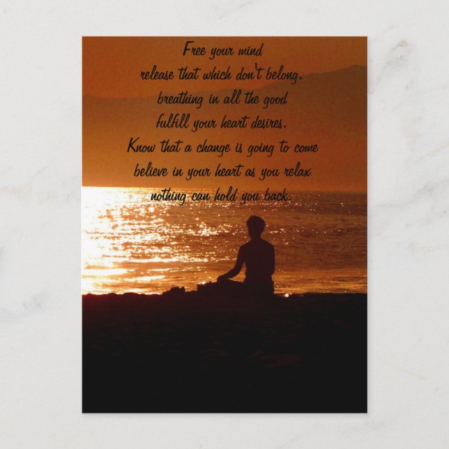 Liberarlo/pensar en usted_ postal (Anverso)