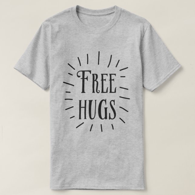 Libere la camiseta de los hombres de los abrazos (Diseño del anverso)