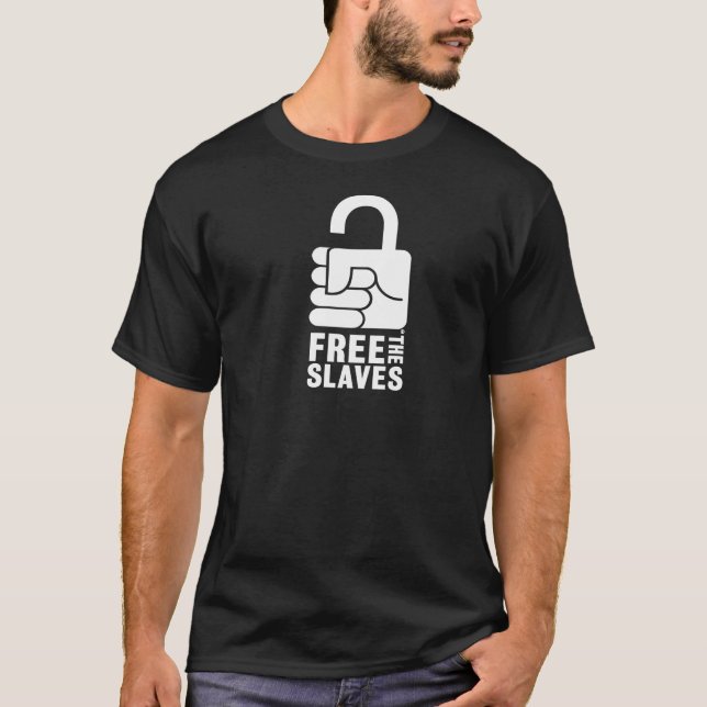 Libere la camiseta de los hombres de los esclavos (Anverso)