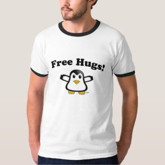 Libere la camiseta del adulto del pingüino de los