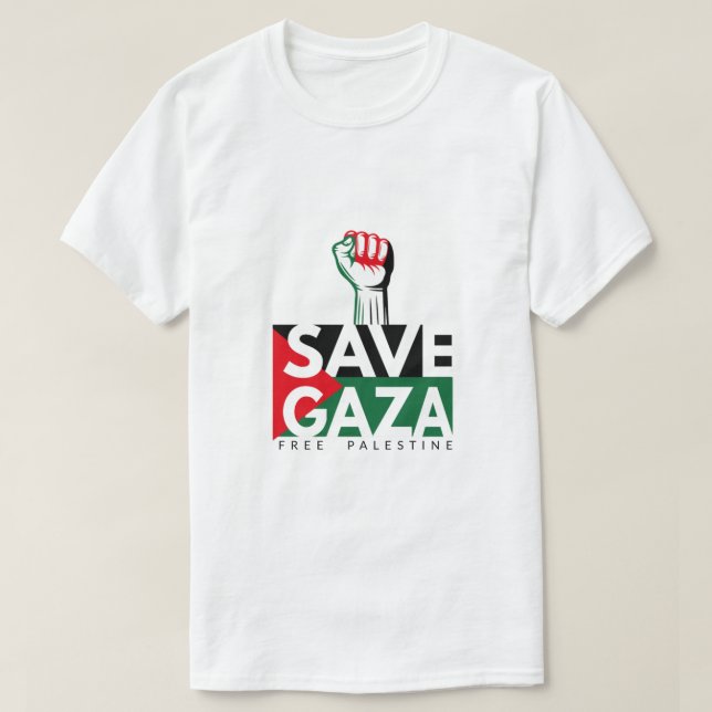Liberen a Gaza, liberen a la camiseta palestina (Diseño del anverso)