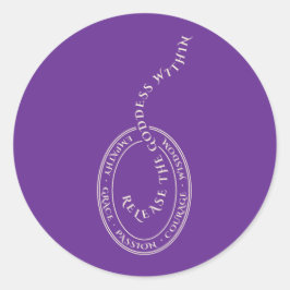 Liberen a los Pegatinas redondos clásicos de la di