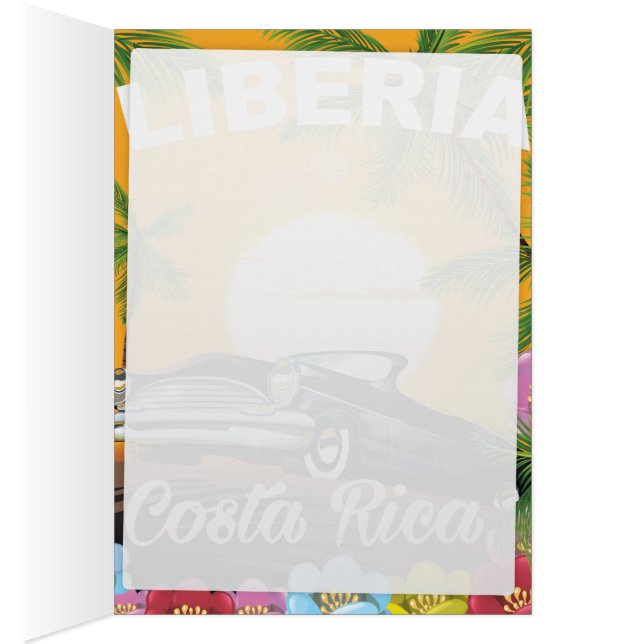 Liberia, poster de viajes vintage de Costa Rica (Interior (Derecha))