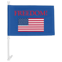 ¡LIBERTAD! Bandera para coche