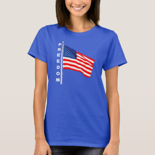 Libertad - camiseta de bandera (oscura)