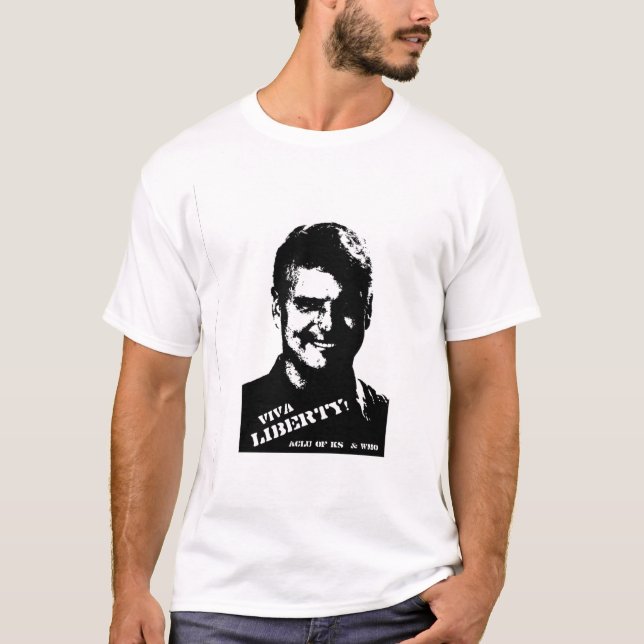 LIBERTAD de VIVA - ACLU de la camiseta del paseo (Anverso)
