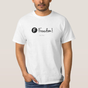 ¡Libertad! - Esté libre. Camisetas blancas
