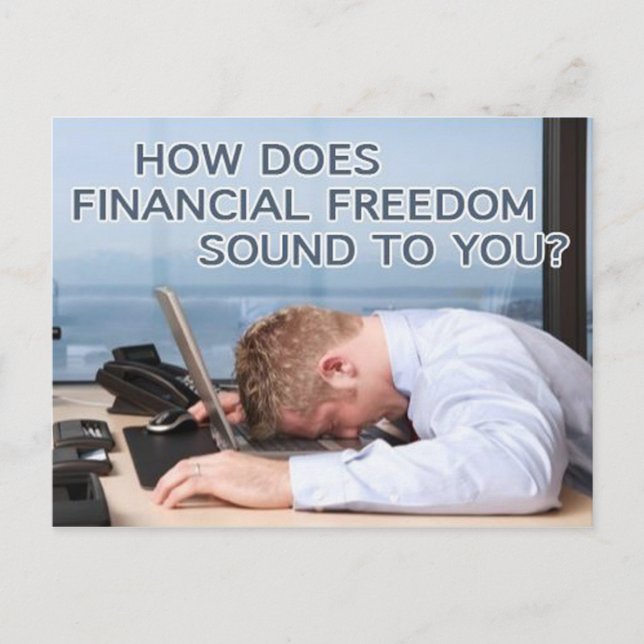 Libertad financiera - postal (Anverso)