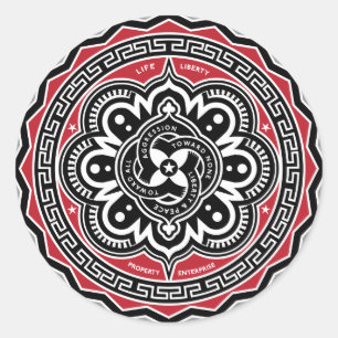 Libertad para todos los pegatinas de las insignias