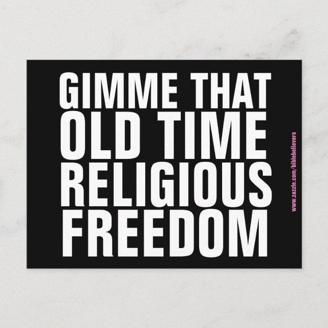 Libertad religiosa Postales cristianas (Anverso)