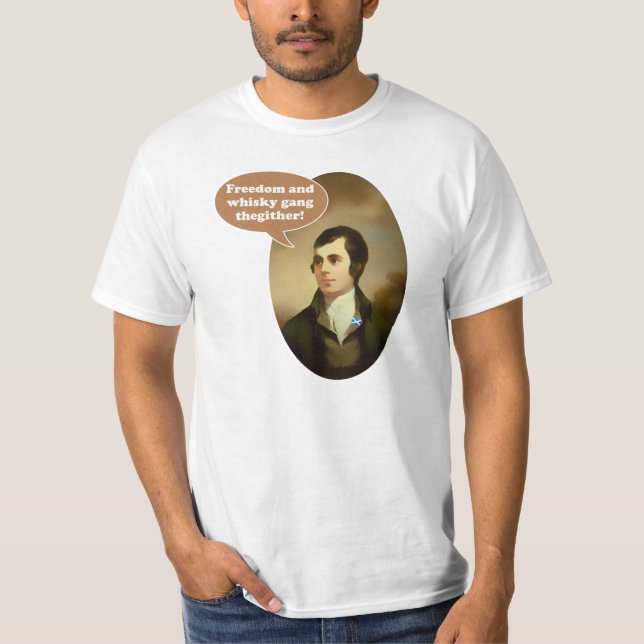 Libertad y camiseta de las quemaduras del whisky (Anverso)