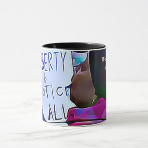 Libertad y justicia para todos, taza de marzo de