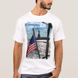 Libertad y justicia patrióticas de la camiseta