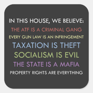 Libertario, creemos Pegatina