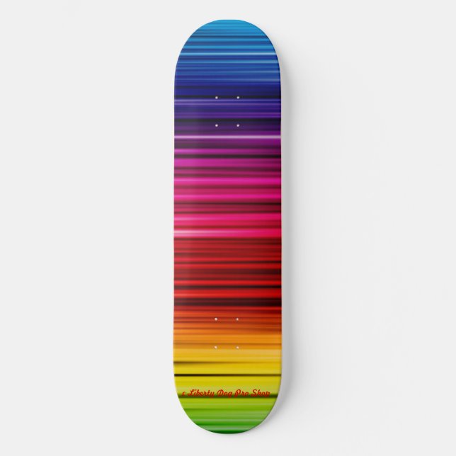 LIBERTY DOG PRO SKATEBOARDS - NEON RAINBOWS (Anverso)