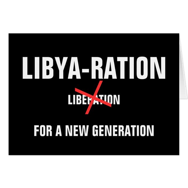 LIBIA-RACIÓN PARA UNA NUEVA GENERACIÓN (Anverso (Horizontal))