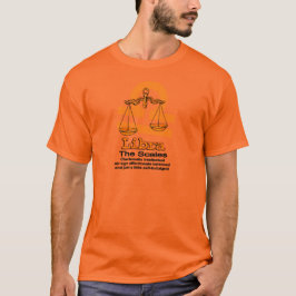 Libra Camisa de naranja astrológico zodiaco Scales