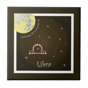 Libra el septiembre 24 to October 23 de baldosa de