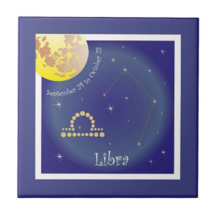 Libra el septiembre 24 to October 23 de baldosa de