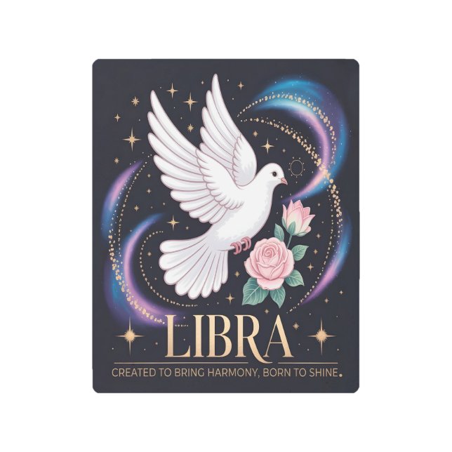 Libra nació para brillar el arte Metalizado en la  (Anverso)