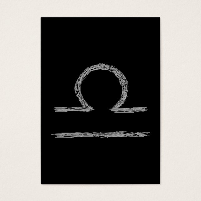 Libra. Rótulo Astrológico Zodiaco. (Frente)