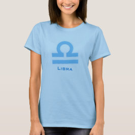 "Libra" símbolo gráfico de aire zodiac camiseta az