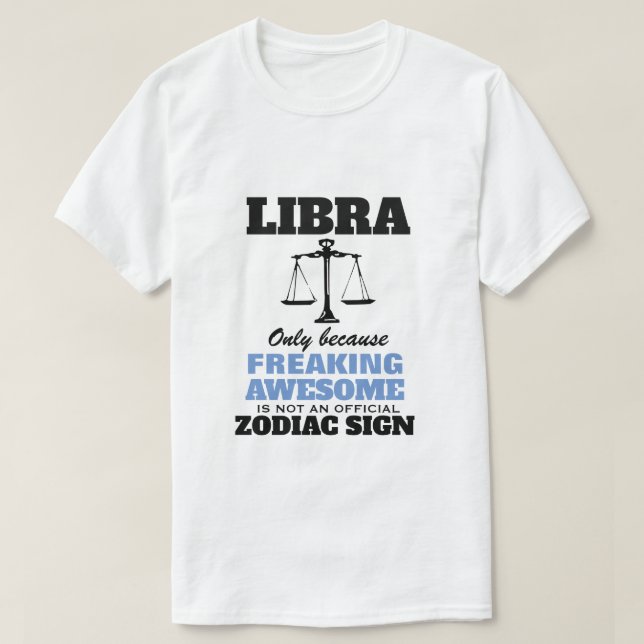 Libra solamente porque asombrosa camiseta (Diseño del anverso)