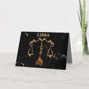 Libra - Tarjeta de felicitación
