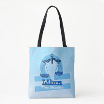 Libra zodiac astrología aire señal bolsa azul